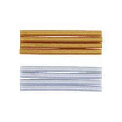 Melegenragasztó-patronok , arany-/ezüst-metál , Ø 11 mm, 150 mm , 8 darabos (BGS-80848) Melegenragasztó-patronok , arany-/ezüst-metál , Ø 11 mm, 150 mm , 8 darabos (BGS-80848)