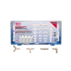 Csatlakozókészlet gumi és műanyag csövekhez , 100 darabos (BGS-8790) Csatlakozókészlet gumi és műanyag csövekhez , 100 darabos (BGS-8790)