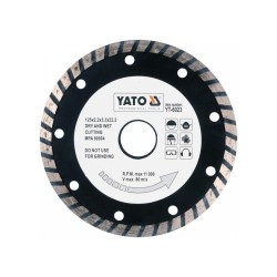 YATO Gyémánt vágókorong 125 x 2,6 x 8,0 x 22,2 mm turbo (YT-6023)