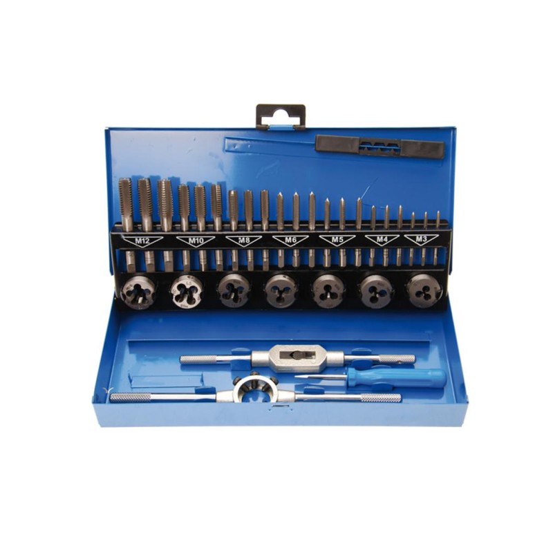 Menetvágó készlet , M3 - M12 , 32 darabos (BGS-901) Menetvágó készlet , M3 - M12 , 32 darabos (BGS-901)