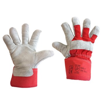 Kesztyű hasított marhabőr 11-es XXL Piros EN4133- (EM1011AB11)