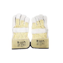 Kesztyű hasított marhabőr 11-es XXL Sárga-Kék EN4143 - (EM1400BC11)