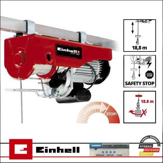 Csörlő elektromos drótköteles 1600W Max. 1000 kg - Einhell (TC-EH 1000)