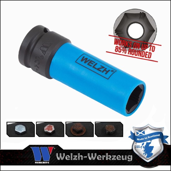 Légkulcsfej 1/2" alufelnihez 17 mm Lok-Typ - Welzh (2661-17-WW)