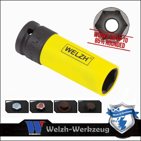 Légkulcsfej 1/2" alufelnihez 19 mm Lok-Typ - Welzh (2661-19-WW)