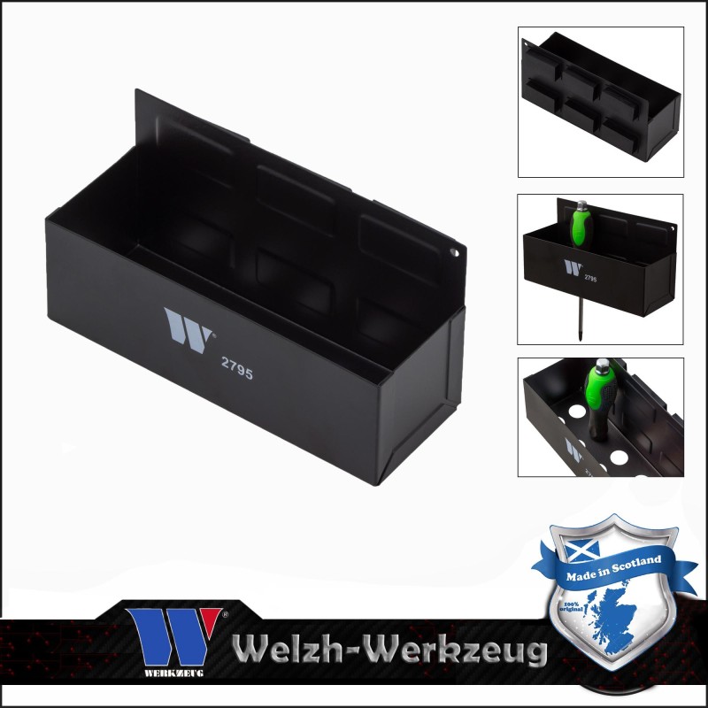 Mágneses tartó Spray flakonokhoz, csavarhúzókhoz -210x75x70 mm - Welzh (2795-WW)