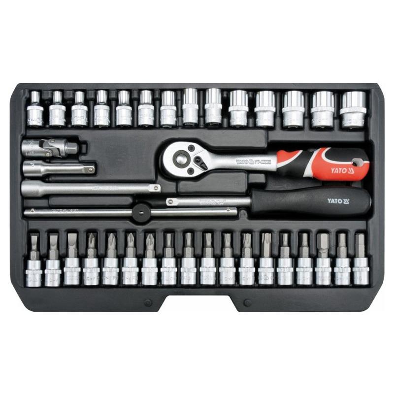 YATO Dugókulcs készlet 38 részes 1/4' 3,5-14 mm CrV (YT-14471)