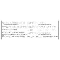 YATO Dugókulcs készlet 38 részes 1/4' 3,5-14 mm CrV (YT-14471)