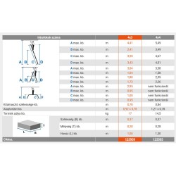 MultiMatic univerzális csuklós létra, 4x3 fokos +Fenol Dobogó- STABILO- (123909)