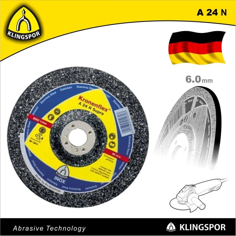 Tisztítókorong 230x6.0 mm A24 N - inox és alu - KLN (13432)