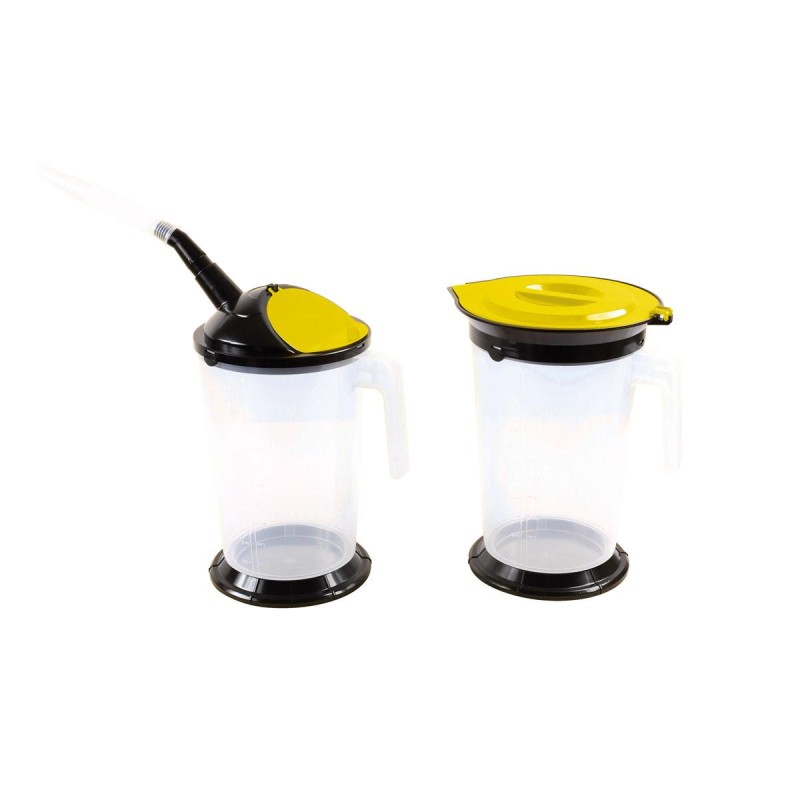 Olajbetöltő kanna 5 literes 2 db-os készlet skálázott extra áttetsző (LAS-7126) Olajbetöltő kanna 5 literes 2 db-os készlet skálázott extra áttetsző (LAS-7126)