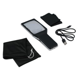 Nagyító 4x - szabályozható 10 db ultra fényes LED, akkus USB töltős (LAS-7934) Nagyító 4x - szabályozható 10 db ultra fényes LED, akkus USB töltős (LAS-7934)