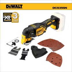 Multifunkciós oszcillálógép, akkus 18 V 3,2" - akku nélkül - Dewalt (DCS356N-XJ)