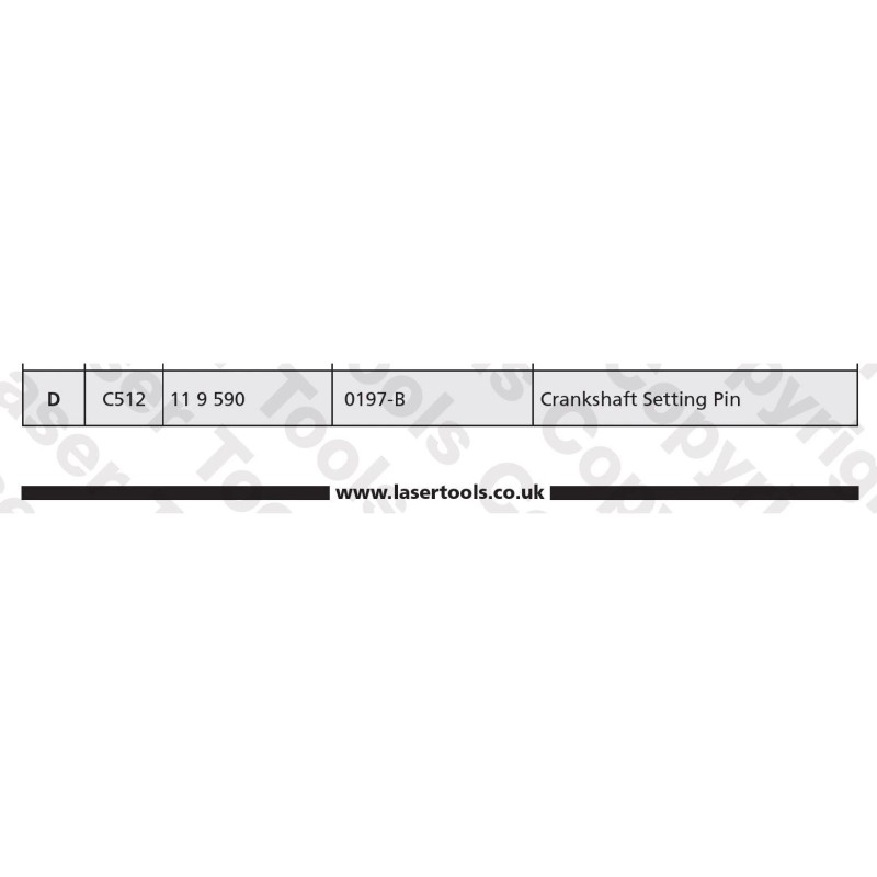 Vezérlésrögzítő klt. BMW MINI PSA LAS-5149 készletből a "D" alkatrész (LAS-C512)