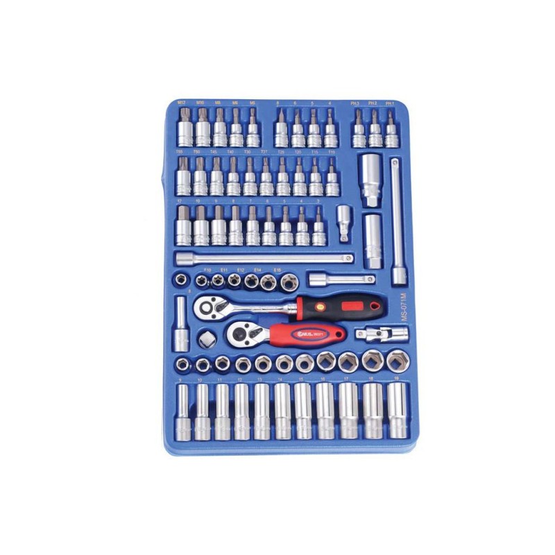 Tálcás Genius szerszám klt. 3/8"-os METRIKUS 71 db-os - 1/2 (MS-071M)