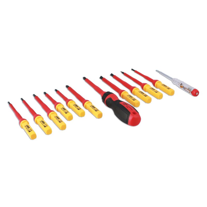 Szigetelt VDE 1000 V-os Csillag-Lapos PH-PZ csavarhúzó klt 13 db-os (LAS-7939) Szigetelt VDE 1000 V-os Csillag-Lapos PH-PZ csavarhúzó klt 13 db-os (LAS-7939)