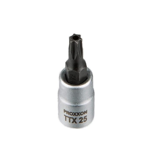 Rátűzőkulcs - crowa+bit 1/4" torx, furatos T25 Proxxon (23.760)