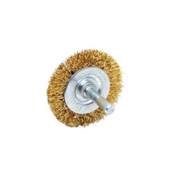 Drótkorong csapos körkefe 50 mm-es acél szálak réz bevonat 50x6mm (DK-CSKK-50) Drótkorong csapos körkefe 50 mm-es acél szálak réz bevonat 50x6mm (DK-CSKK-50)
