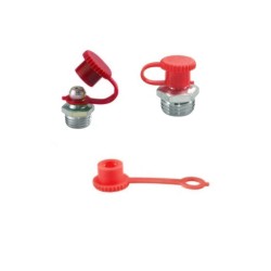 Zsírzógomb-kupak, porvédő, száras - piros (PORSZ-P) Zsírzógomb-kupak, porvédő, száras - piros (PORSZ-P)