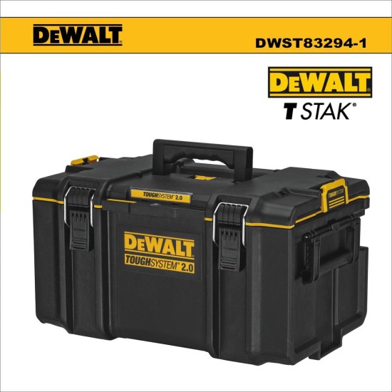 Szerszámos láda, nagy - DS300 TOUGHSYSTEM IP65 vízálló DeWalt (DWST83294-1)