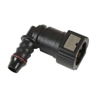 Laser CON‑37209 gyorscsatlakozó készlet 90°‑os üzemanyag‑csőhöz Nylon PA12 + 5 bar nyomás