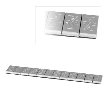 Centírozó súly öntapadós Acél+Zinc bevonat 12x5 g = 60 g - MATT (DC-FE-010-12x5)