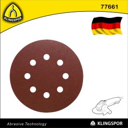 Csiszolópapír, tépőzáras 200 mm P120 8 lyukú PS 22 K - Klingspor (77661) Csiszolópapír, tépőzáras 200 mm P120 8 lyukú PS 22 K - Klingspor (77661)