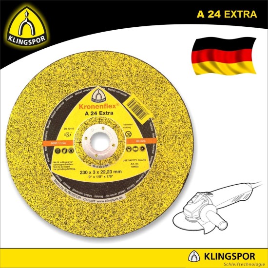 Vágókorong 230x3.0 mm A24 Extra - acél - KLN (13492)