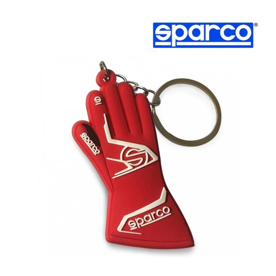 Kulcstartó SPARCO - kesztyű rugalmas, piros (99071GLOVE)