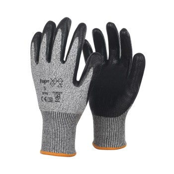 Vágásbiztos kesztyű 12/XXXL-es Vágásbiztos, nitril mártott (PT-5-12)