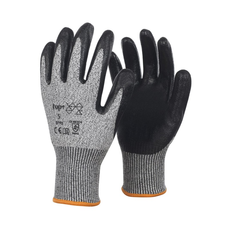 Vágásbiztos kesztyű 8/M-es Vágásbiztos, nitril mártott (PT-5-8)