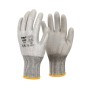 Kesztyű - szerelőkesztyű - szürke PU mártott vágásbizt. M-es 9-es (PT-SWF-9)