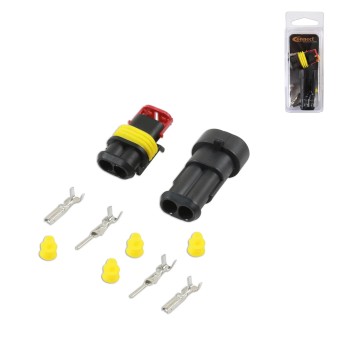 Csatlakozó klt. elektromos Supaseal 2 tüskés csatlakozó pár -Connect (CON-37227)