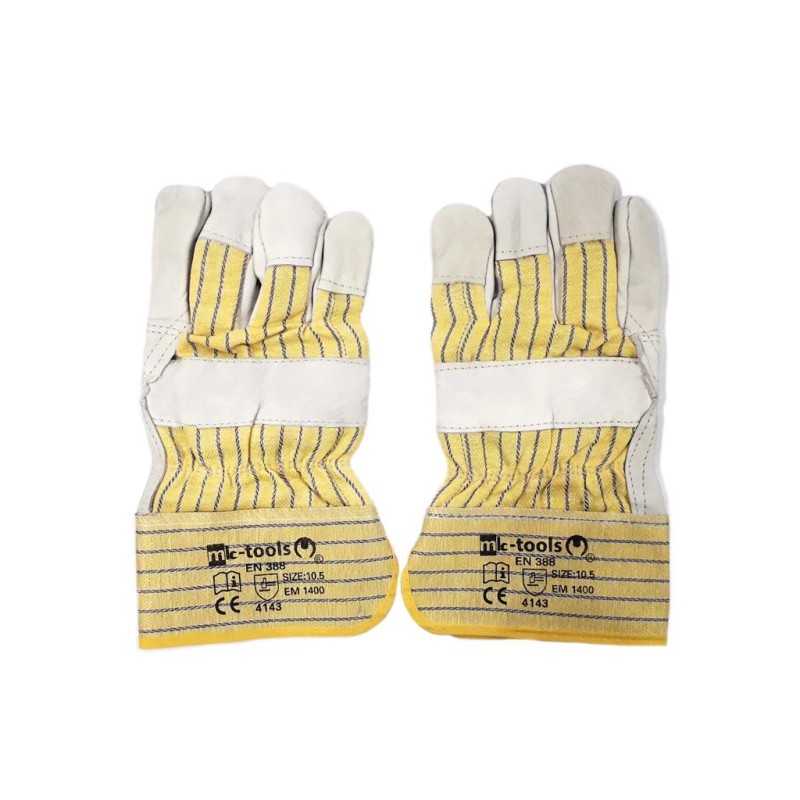 Kesztyű hasított marhabőr 10.5-es XL Sárga EN4143 - (EM1400BC105)