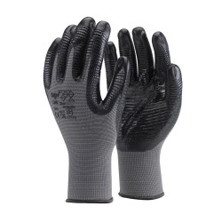 Kesztyű - szerelőkesztyű - szürke Nitril mártott bordáz teny 11/XXL(PT-LINE-XXL) Kesztyű - szerelőkesztyű - szürke Nitril mártott bordáz teny 11/XXL(PT-LINE-XXL)
