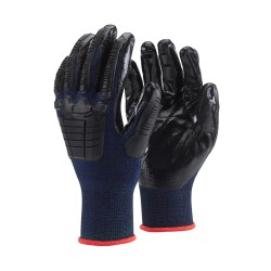 Kesztyű - szerelőkesztyű - Kék Nitril mártott, protektoros 10/XL (PT-SHIELD-XL) Kesztyű - szerelőkesztyű - Kék Nitril mártott, protektoros 10/XL (PT-SHIELD-XL)