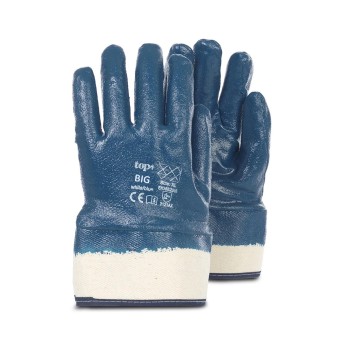 Kesztyű - Teljesen mártott - Kék Nitril vékony Big/Heavy XL/10 (PT-BIG-10)