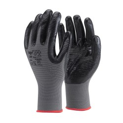 Kesztyű - szerelőkesztyű - szürke Nitril mártott bordáz teny 10/XL(PT-LINE-XL) Kesztyű - szerelőkesztyű - szürke Nitril mártott bordáz teny 10/XL(PT-LINE-XL)