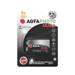 Elem 9V - 6LR61 - MN1604 - alkáli AgfaPhoto Ultra (AGFA-9V-A)