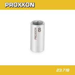 Dugókulcs - crowafej 1/4" 6 lap normál 8 mm Proxxon (23.718) Dugókulcs - crowafej 1/4" 6 lap normál 8 mm Proxxon (23.718)