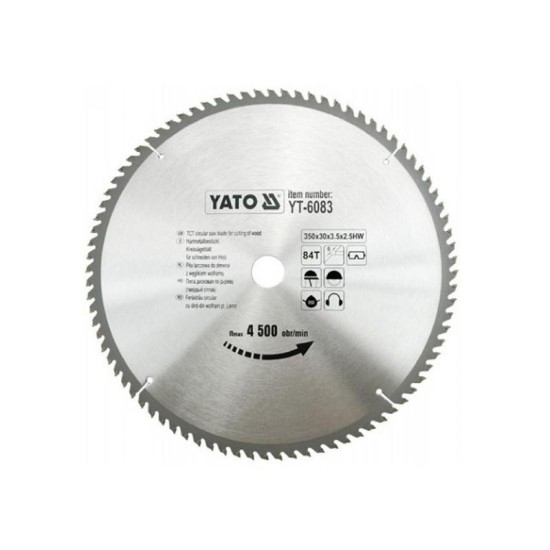 YATO Fűrésztárcsa fához 350 x 30 x 2,5 mm / 84T (YT-6083)