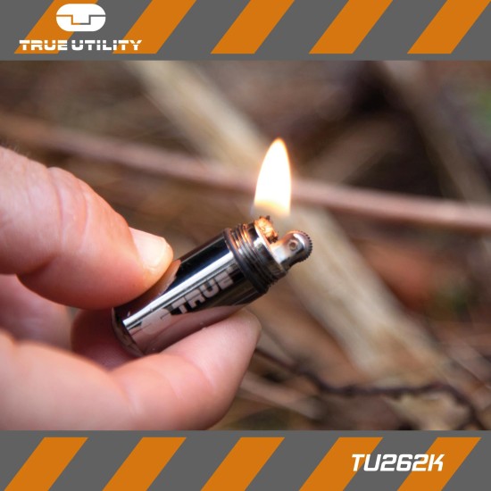 Öngyújtó, kis méretű vízálló, "töltény méretű" Firestash Utility- True (TU262K)