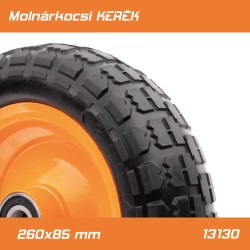 PT molnárkocsi kerék PT‑13130 – fémfelnis, tömörgumikerekes, 3.00‑4 (260×85 mm) PT molnárkocsi kerék PT‑13130 – fémfelnis, tömörgumikerekes, 3.00‑4 (260×85 mm)
