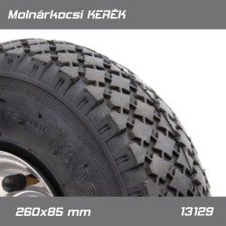 Molnárkocsi KERÉK fémfelnis tűgörgős - gumitömlős 3.00-4 260x85 mm (PT-13129) Molnárkocsi KERÉK fémfelnis tűgörgős - gumitömlős 3.00-4 260x85 mm (PT-13129)