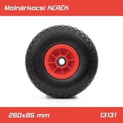 Molnárkocsi KERÉK műanyagfelnis - TÖMÖR gumis 3.00-4 260x85 mm (PT-13131) Molnárkocsi KERÉK műanyagfelnis - TÖMÖR gumis 3.00-4 260x85 mm (PT-13131)