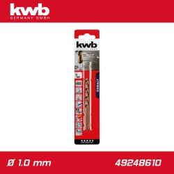 Csigafúró 1,0 mm HSS-G Co5 DIN 338 Twist, profi - KWB (49248610) Csigafúró 1,0 mm HSS-G Co5 DIN 338 Twist, profi - KWB (49248610)