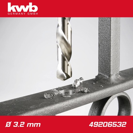 Csigafúró 3,2 mm HSS-G DIN 338 Silver Star, profi - KWB (49206532)