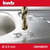 Csigafúró 3,3 mm HSS-G Co5 DIN 338 Twist, profi - KWB (49248633) Csigafúró 3,3 mm HSS-G Co5 DIN 338 Twist, profi - KWB (49248633)