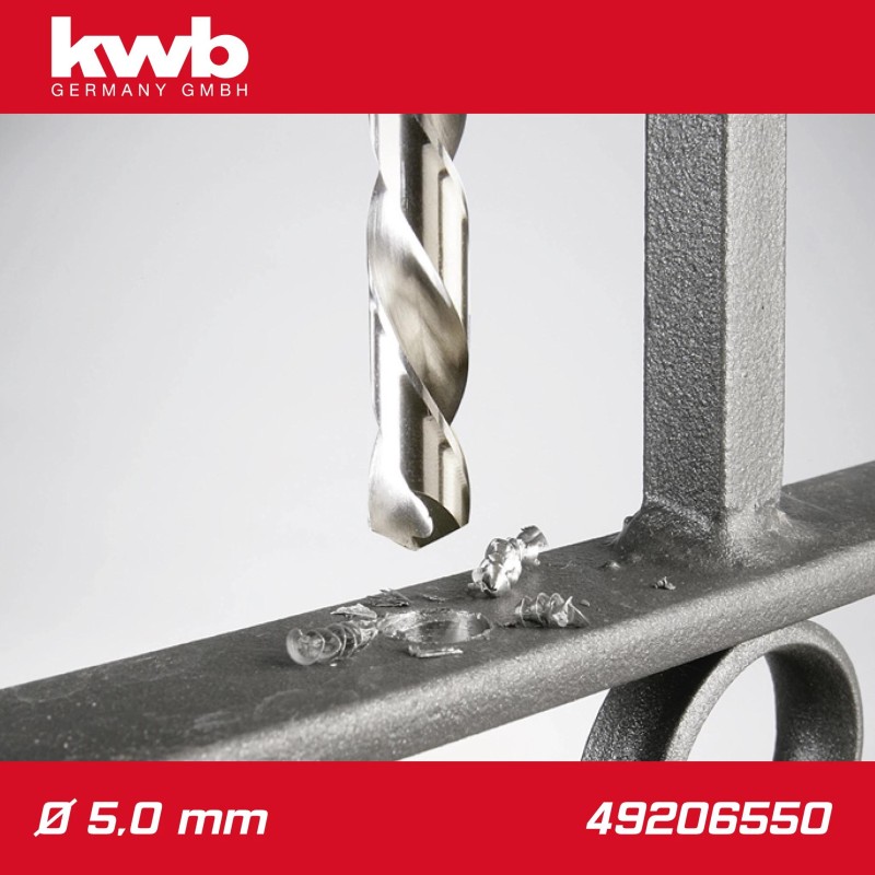 Csigafúró 5,0 mm HSS-G DIN 338 Silver Star, profi - KWB (49206550) Csigafúró 5,0 mm HSS-G DIN 338 Silver Star, profi - KWB (49206550)