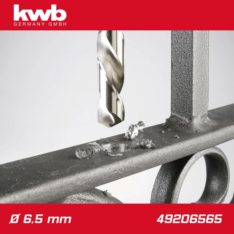 Csigafúró 6,5 mm HSS-G DIN 338 Silver Star, profi - KWB (49206565)